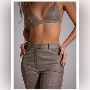 SLA the Label bronze set: Astrid Top & Santorini Trousers